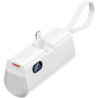 Powerbank 4800mAh Vention FHRW0/ 22.5W/ Blanca/ Incluye Cable USB Tipo