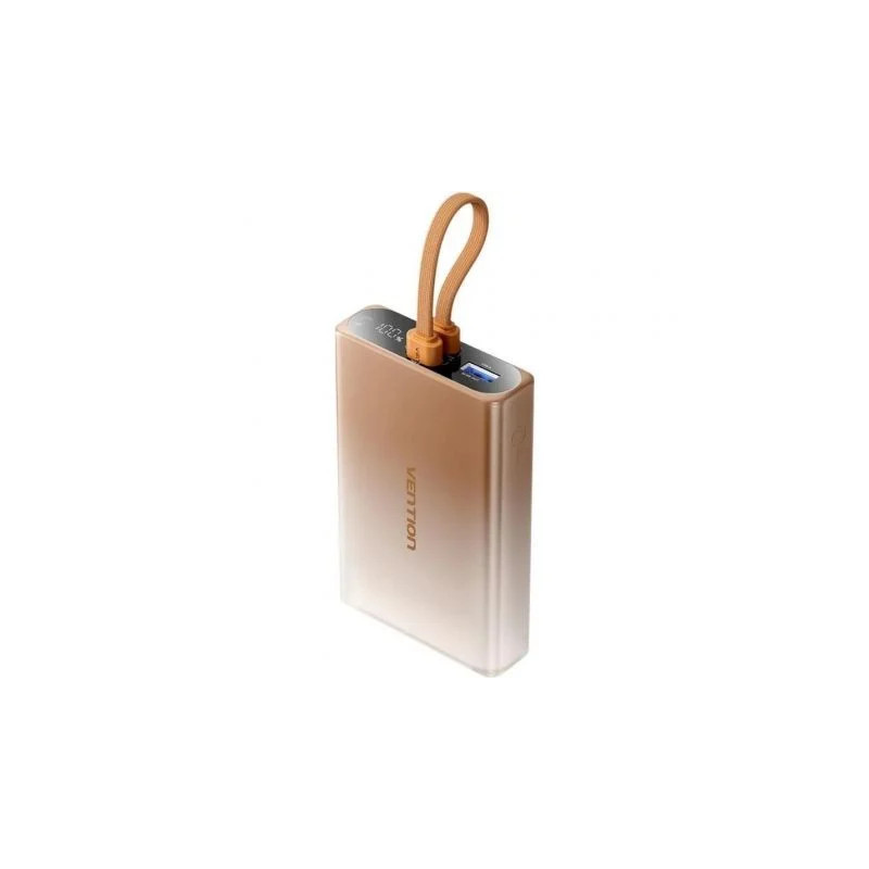 Powerbank 10000mAh Vention FHZJ0/ 22.5W/ Oro/ Incluye Cable USB Tipo-C