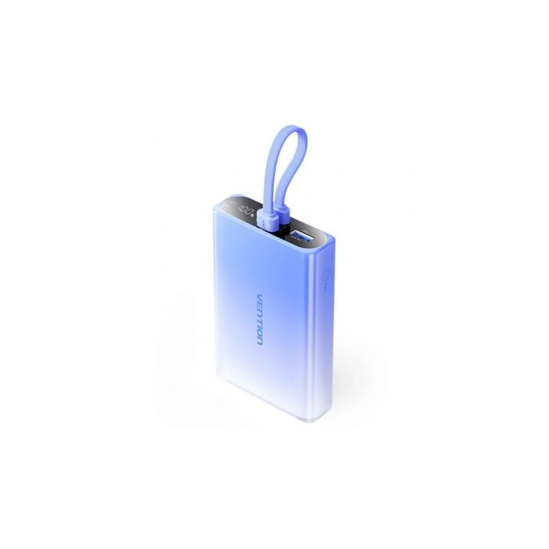 Powerbank 10000mAh Vention FHZL0/ 22.5W/ Azul/ Incluye Cable USB Tipo-