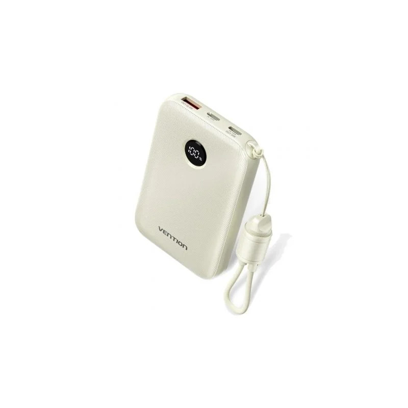 Powerbank 10000mAh Vention FKAN0-C/ 22.5W/ Gris/ Incluye Cable USB Tip