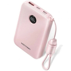 Powerbank 10000mAh Vention FKAP0-C/ 22.5W/ Rosa/ Incluye Cable USB Tip