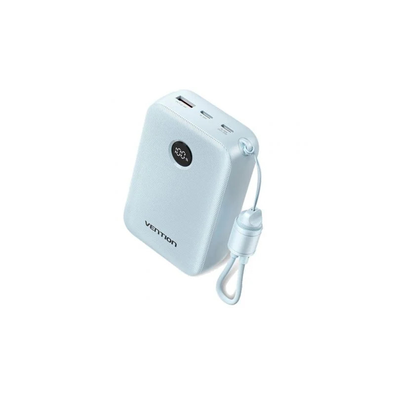 Powerbank 20000mAh Vention FKBL0-C/ 22.5W/ Azul/ Incluye Cable USB Tip