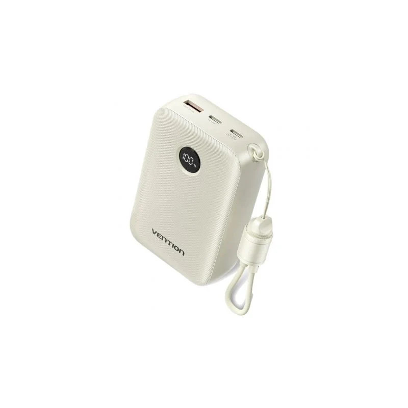 Powerbank 20000mAh Vention FKBN0-C/ 22.5W/ Beige/ Incluye Cable USB Ti
