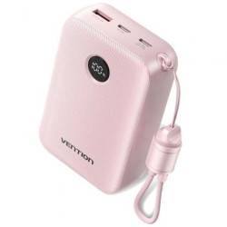 Powerbank 20000mAh Vention FKBP0-C/ 22.5W/ Rosa/ Incluye Cable USB Tip