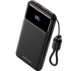 Powerbank 10000mAh Vention XGYB0-39-TY/ 22.5W/ Negro/ Incluye Cable US
