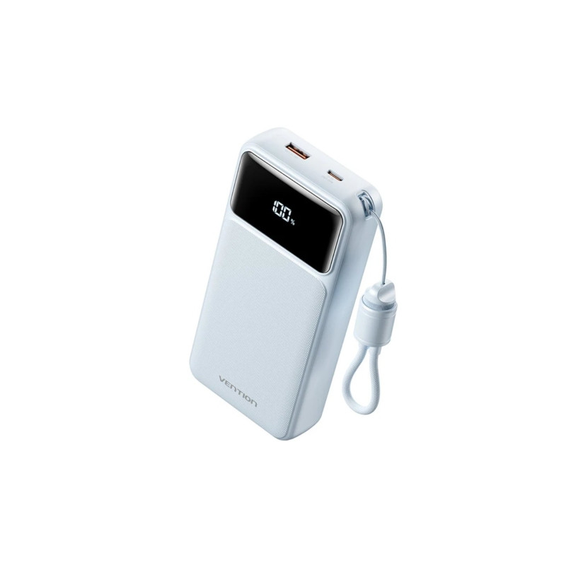 Powerbank 20000mAh Vention XGYL0-40-TY/ 22.5W/ Azul/ Incluye Cable USB