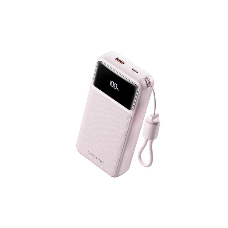 Powerbank 20000mAh Vention XGYP0-40-TY/ 22.5W/ Rosa/ Incluye Cable USB