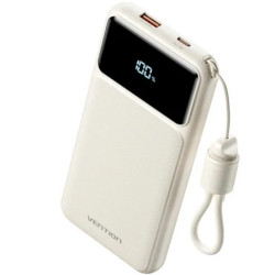 Powerbank 10000mAh Vention XGYW0-39-TY/ 22.5W/ Blanca/ Incluye Cable U