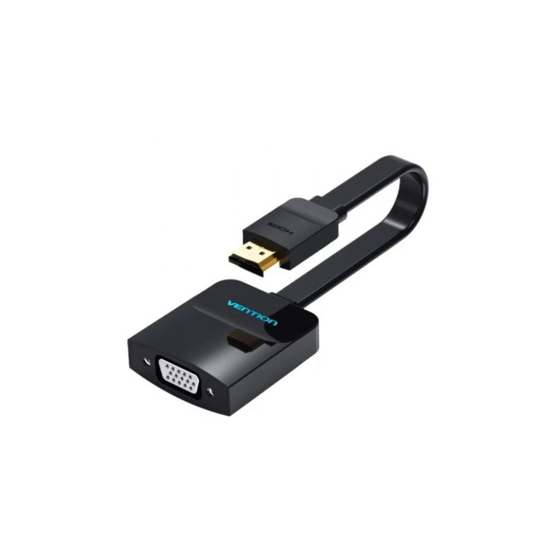 Conversor Vention 74345/ HDMI Macho/ VGA Hembra/ 15cm/ Negro