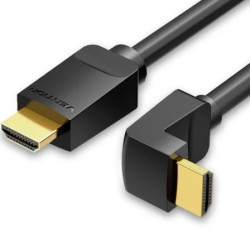 Cable HDMI 2.0 4K Acodado Vention AARBF/ HDMI Macho - HDMI Macho/ 1m/
