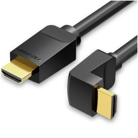 Cable HDMI 2.0 4K Acodado Vention AARBF/ HDMI Macho - HDMI Macho/ 1m/