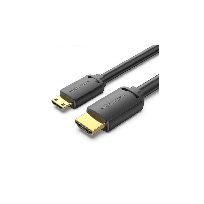 Cable HDMI 4K Vention AGHBF/ HDMI Macho - Mini HDMI Macho/ 1m/ Negro