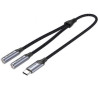 Cable Conversor USB Tipo-C Vention BGNHY/ USB Tipo-C Macho - 2x Jack 3