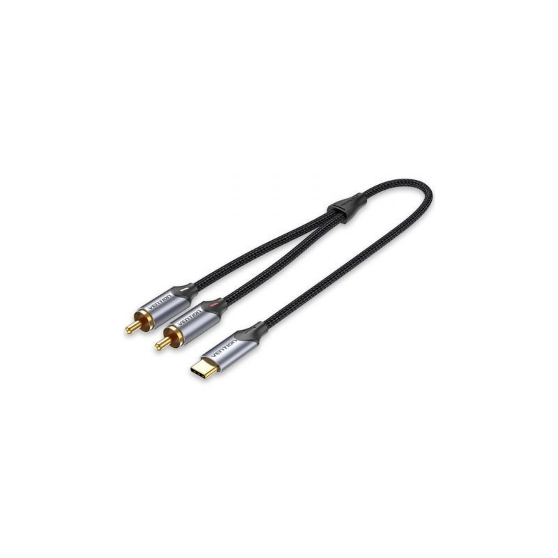 Cable Conversor Vention BGUHG/ 2x RCA Macho - USB Tipo-C Macho/ 1.5m/