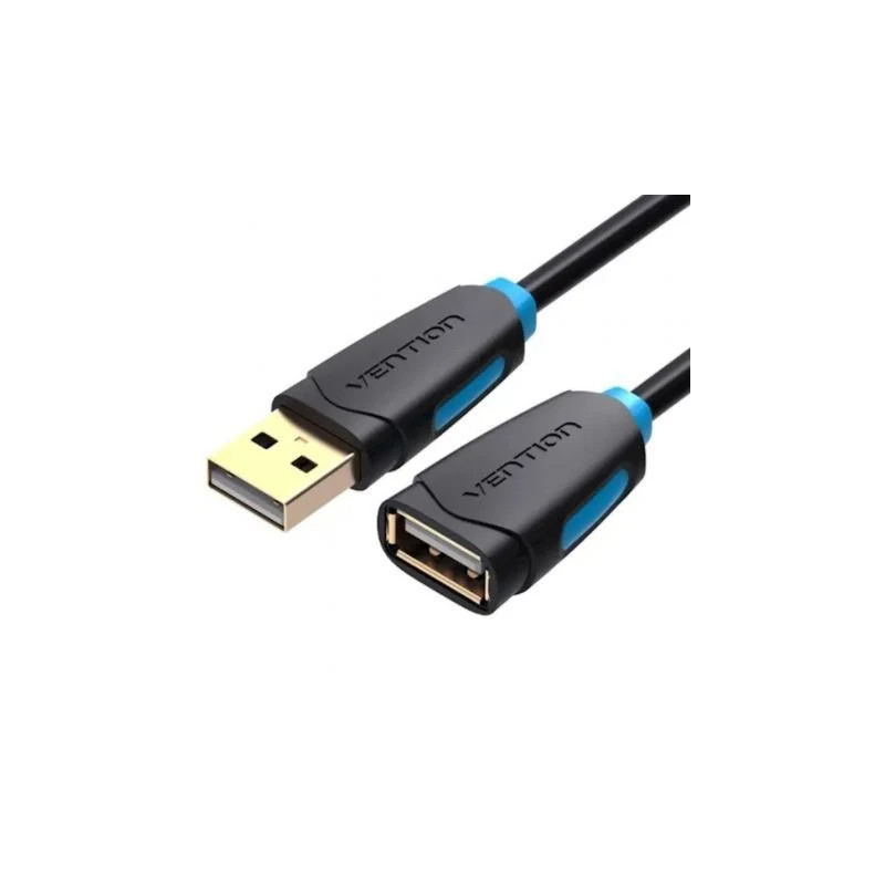 Cable Alargador USB 2.0 Vention CBCBI/ USB Macho - USB Hembra/ 3m/ Neg