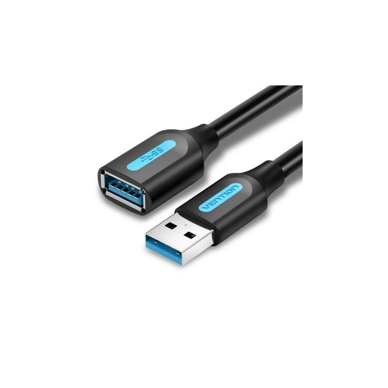Cable Alargador USB 3.0 Vention CBHBJ/ USB Macho - USB Hembra/ 5m/ Neg