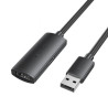Cable Alargador USB 2.0 Vention CBKBJ/ USB Macho - USB Hembra/ 480Mbps