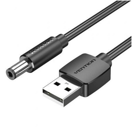 Cable Alimentación Vention CEYBG/ USB-A Macho - DC 5.5mm Macho/ 1.5m/