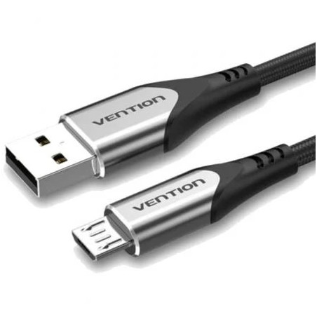Cable USB 2.0 Vention COAHF/ USB Macho - MicroUSB Macho/ Hasta 60W/ 48