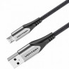 Cable USB 2.0 Vention COAHH/ microUSB Macho - USB Macho/ 480Mbps/ 2m/