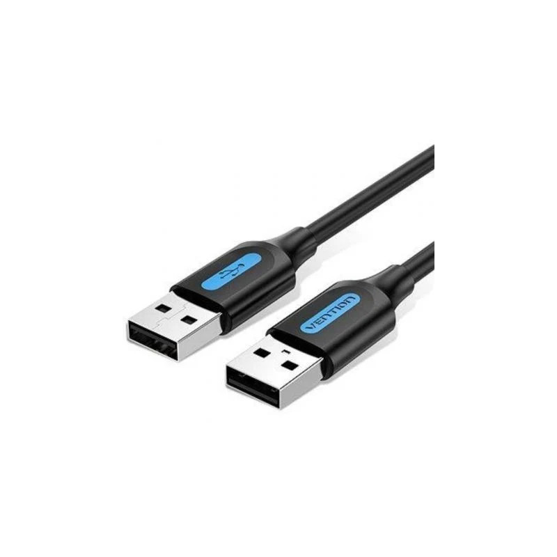 Cable USB 2.0 Vention COJBC/ USB Macho - USB Macho/ 480Mbps/ 25cm/ Neg