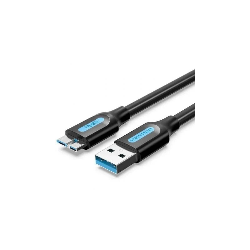 Cable USB 3.0 Vention COPBC/ USB Macho - MicroUSB Macho/ Hasta 10W/ 5G