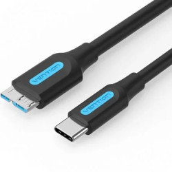 Cable USB 3.0 Vention CQABD/ microUSB Macho - USB Tipo-C Macho/ 5Gbps/