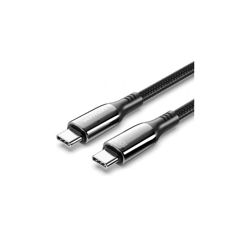 Cable USB 2.0 Tipo-C 5A 100W Vention CTKBAV/ USB Tipo-C Macho - USB Ti