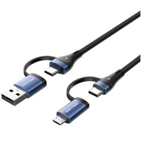 Cable USB 2.0 Tipo-C Vention CTLLF/ USB Tipo-C Macho - USB Macho/ Micr