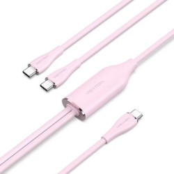 Cable USB Tipo-C Vention CTMPG/ USB Tipo-C Macho - 2 x USB Tipo-C Mach