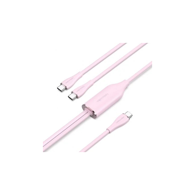 Cable USB Tipo-C Vention CTMPG/ USB Tipo-C Macho - 2 x USB Tipo-C Mach