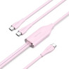 Cable USB Tipo-C Vention CTMPG/ USB Tipo-C Macho - 2 x USB Tipo-C Mach