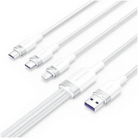 Cable USB 2.0 Lightning Vention CTRWG/ USB Macho/ USB Tipo-C Macho - M
