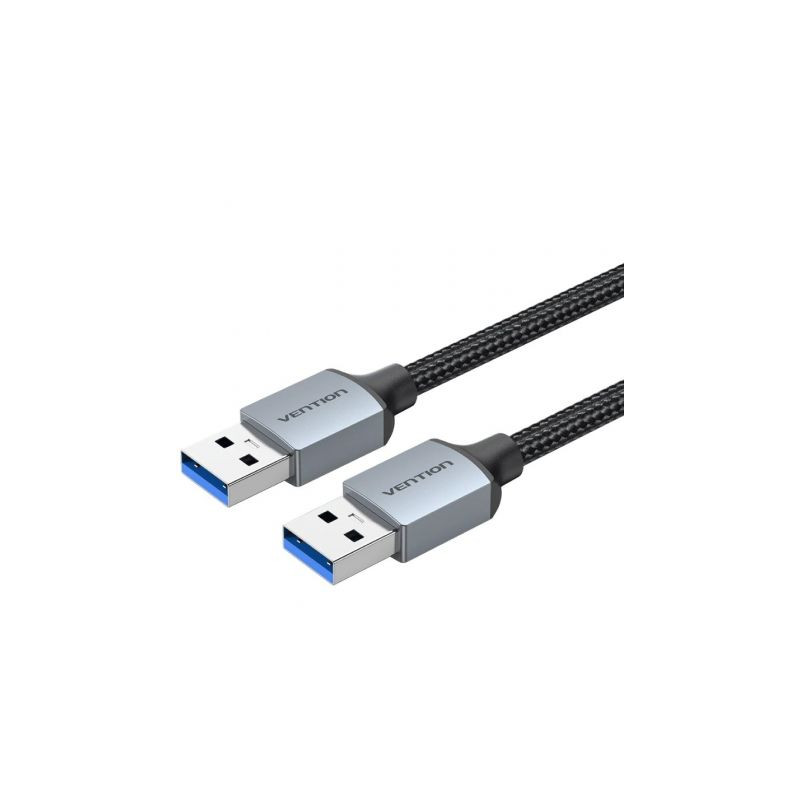 Cable USB 3.0 Vention CTSHF/ USB Macho - USB Macho/ 5Gbps/ 1m/ Negro