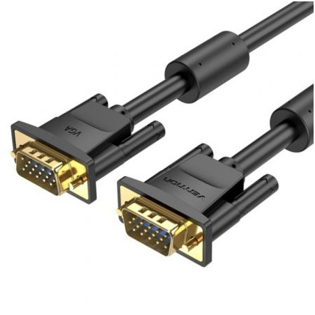 Cable SVGA Vention DAEBG/ VGA Macho - VGA Macho/ 1.5m/ Negro
