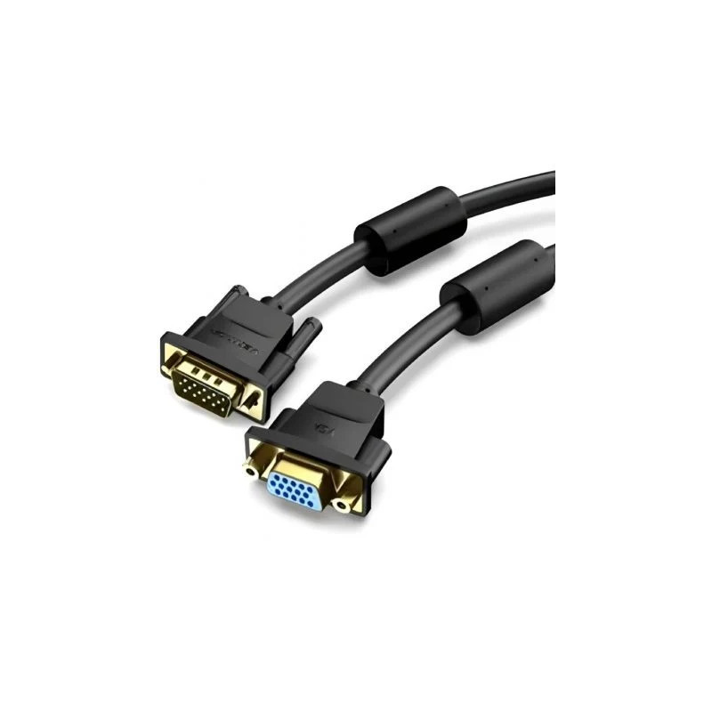 Cable Alargador SVGA Vention DAGBI/ VGA Macho - VGA Hembra/ 3m/ Negro