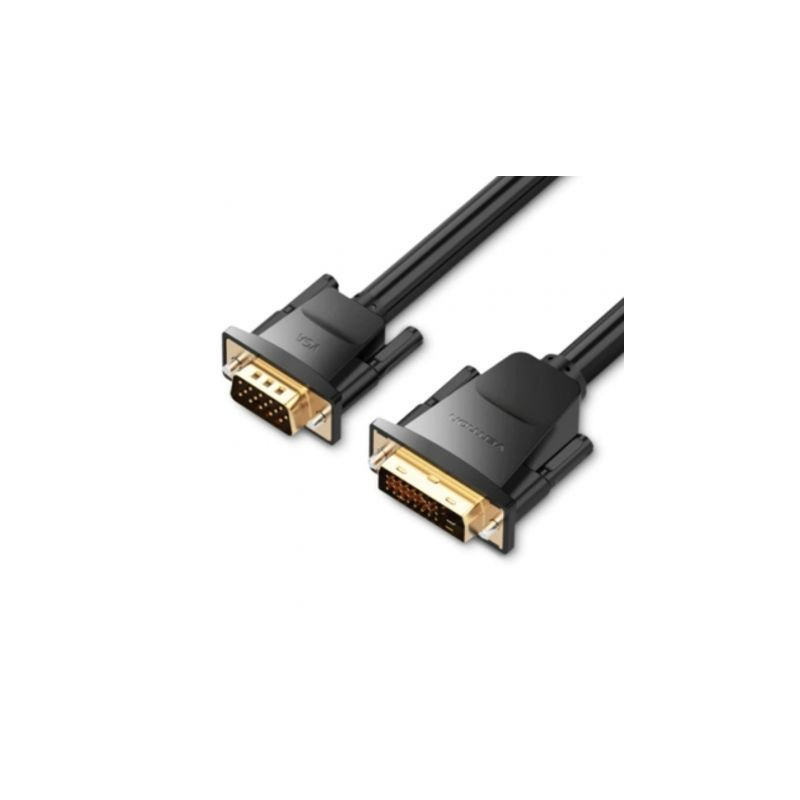 Cable Conversor Vention EABBG/ DVI Macho - VGA Macho/ 1.5m/ Negro