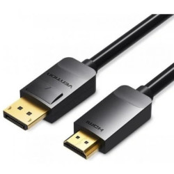 Cable Conversor Vention HADBI/ DisplayPort Macho - HDMI Macho/ 3m/ Neg