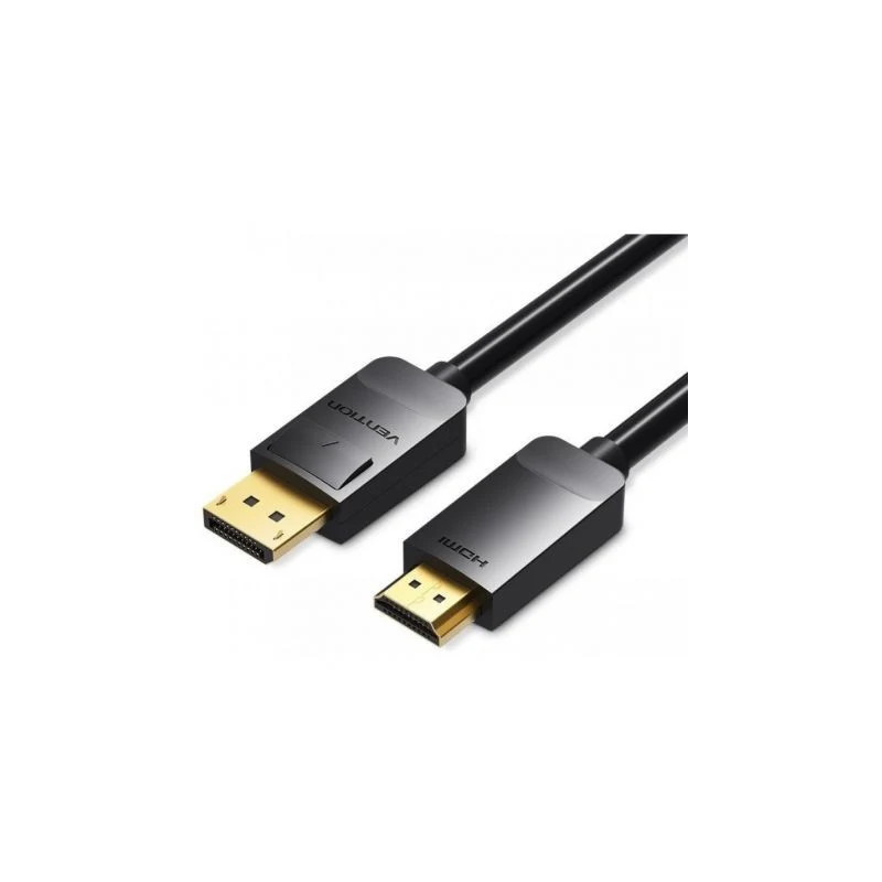 Cable Conversor Vention HADBI/ DisplayPort Macho - HDMI Macho/ 3m/ Neg