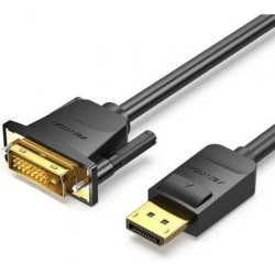 Cable Conversor Vention HAFBH/ DisplayPort Macho - DVI Macho/ 2m/ Negr