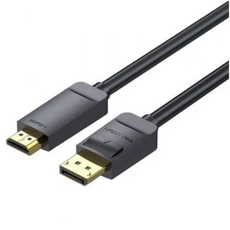 Cable Conversor Vention HAGBF/ DisplayPort Macho - HDMI 4K Macho/ 1m/
