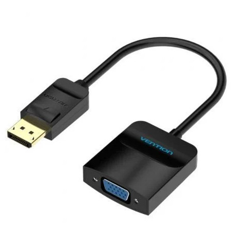 Conversor Vention HBFBB/ DisplayPort Macho - VGA Hembra/ 15cm/ Negro