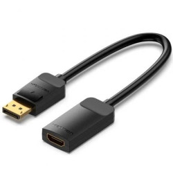 Cable Conversor Vention HBZBB/ DisplayPort Macho - HDMI 4K Hembra/ 15c