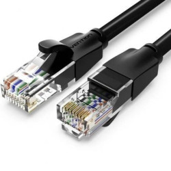 Cable de Red RJ45 UTP Vention IBEBS Cat.6/ 25m/ Negro | APLIUM
