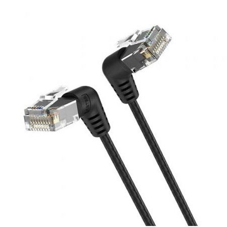 Cable de Red RJ45 UTP Vention IBOBD Cat.6A/ 50cm/ Cabeza Rotatoria 360