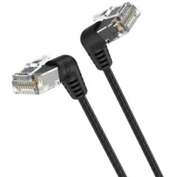 Cable de Red RJ45 UTP Vention IBOBF Cat.6A/ 1m/ Cabeza Rotatoria 360º/