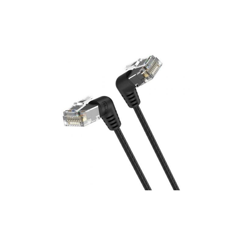 Cable de Red RJ45 UTP Vention IBOBF Cat.6A/ 1m/ Cabeza Rotatoria 360º/