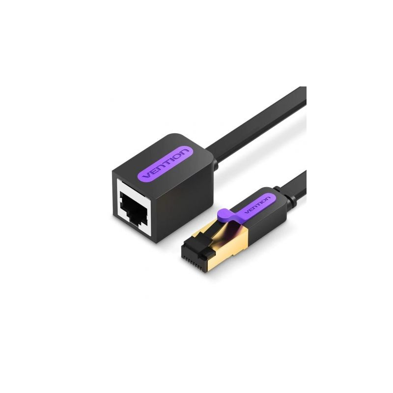 VENTION ICBBI - Flat CAT.7 Extension Patch Cabl E 3M Black | APLIUM