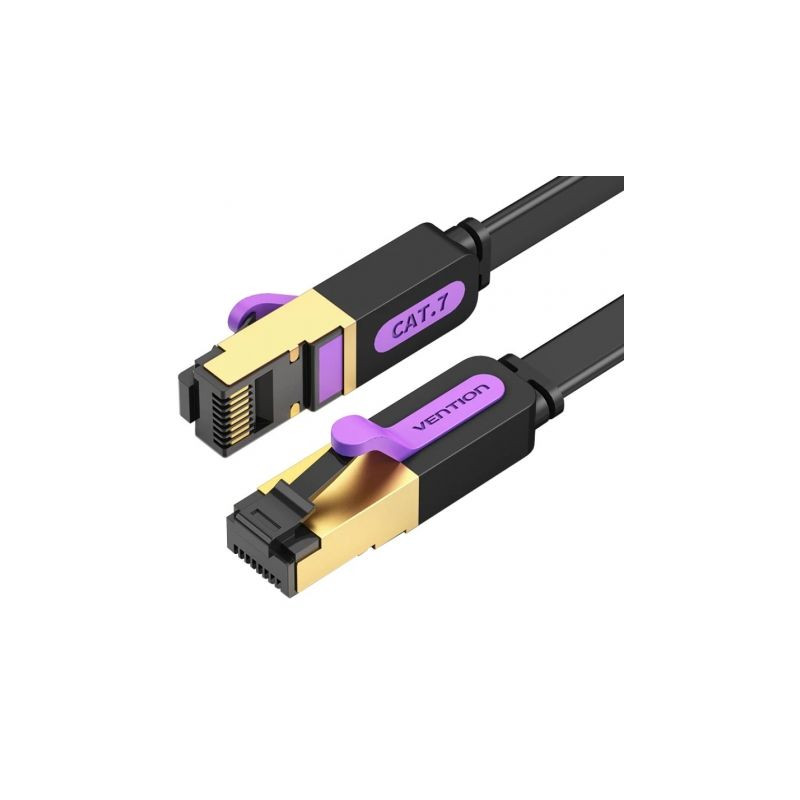 Cable de Red RJ45 SFTP Vention ICDBD Cat.7/ 50cm/ Negro