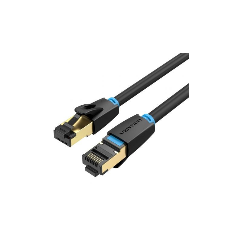 Cable de Red RJ45 SFTP Vention IKABF Cat.8/ 1m/ Negro